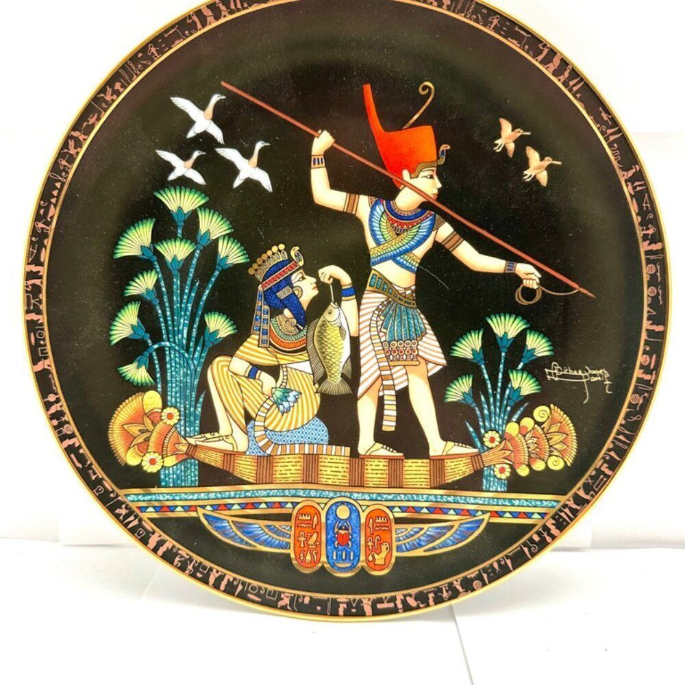 OSIRIS PORCELAIN COLLECTORS PLATE ‘FISHING ON THE NILE’.